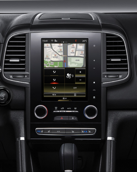 르노삼성자동차 QM6 내부. <르노삼성자동차 제공>